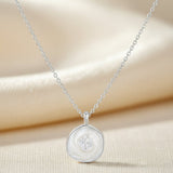 Necklace Cross Pendant Mothers Day Gold Disc Dainty Jewelry