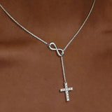 Necklace Cross Y Pendant Mothers Day Gold Infinity Jewelry