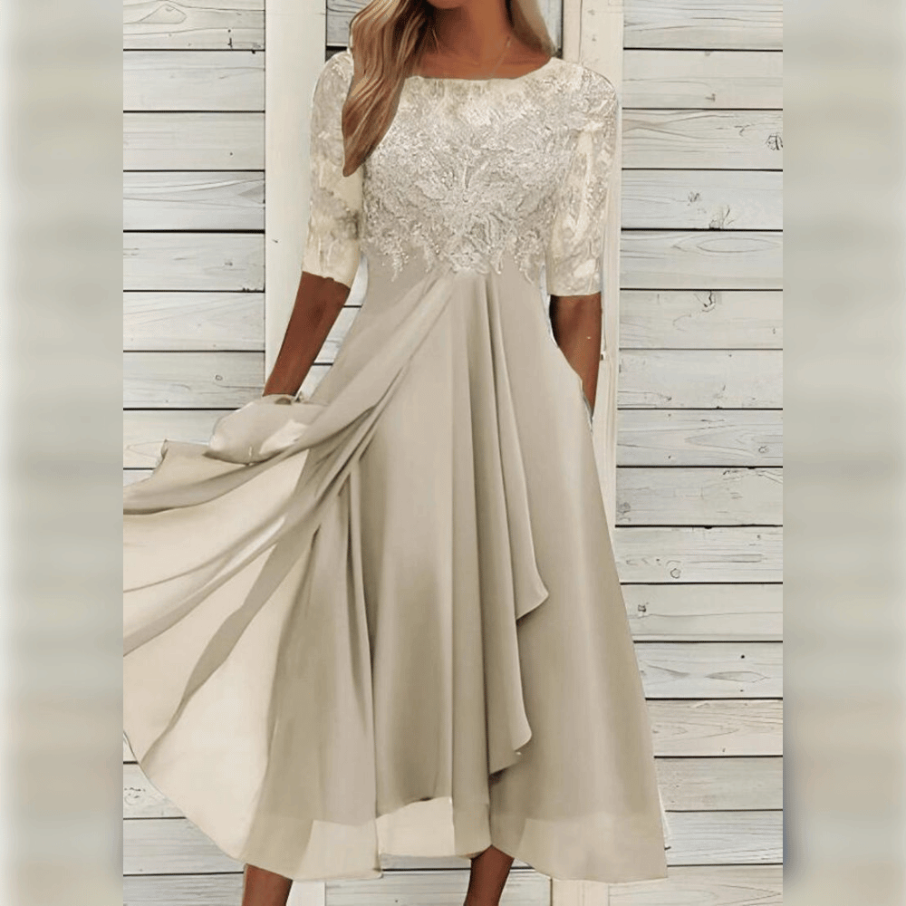 Olivia dress in Beige