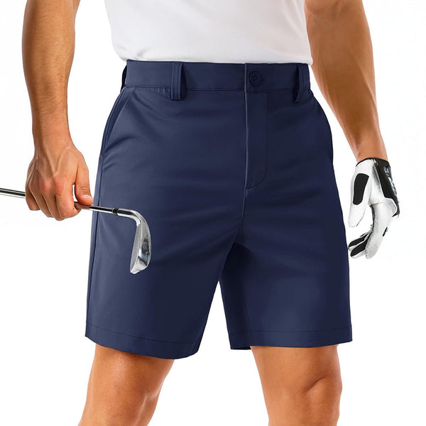 【New In】Men's Lightweight Stretch Quick Dry Golf Shorts with 6 Pockets 0