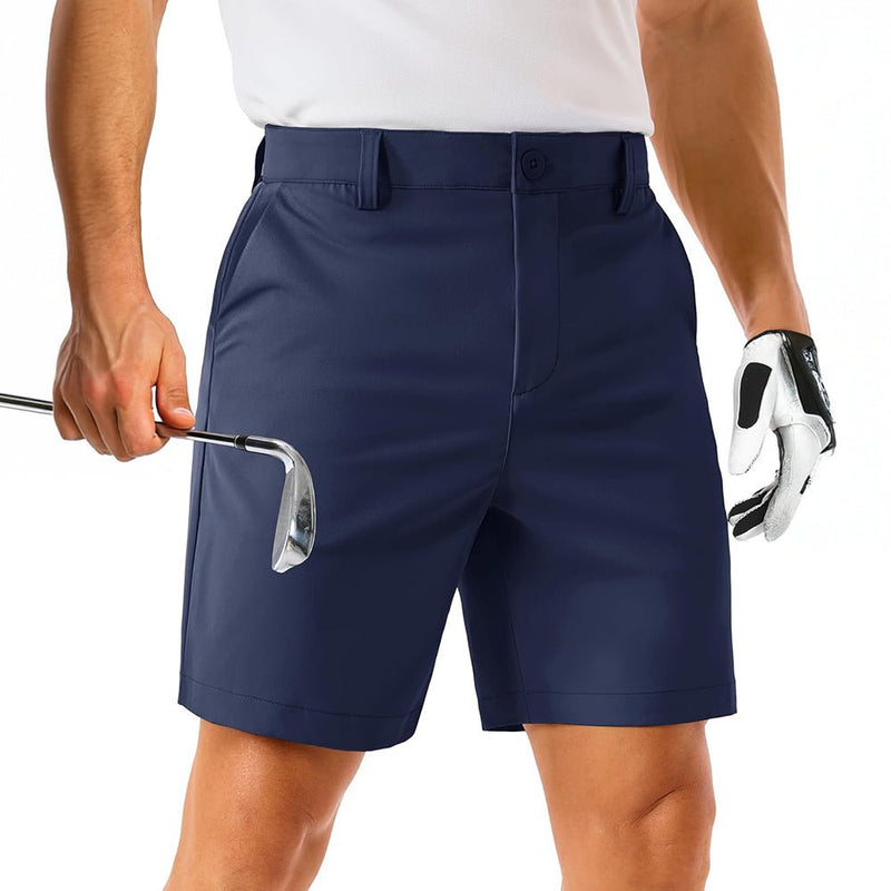 【New In】Men's Lightweight Stretch Quick Dry Golf Shorts with 6 Pockets 0