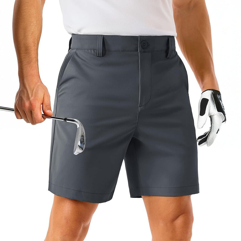 【New In】Men's Lightweight Stretch Quick Dry Golf Shorts with 6 Pockets 4