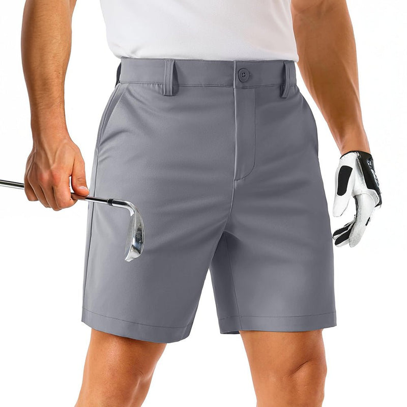 【New In】Men's Lightweight Stretch Quick Dry Golf Shorts with 6 Pockets 9
