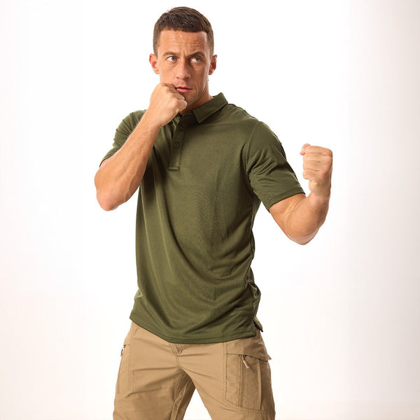 【New In】Men's Tactical Polo Shirt – UPF 50+ Quick Dry Performance