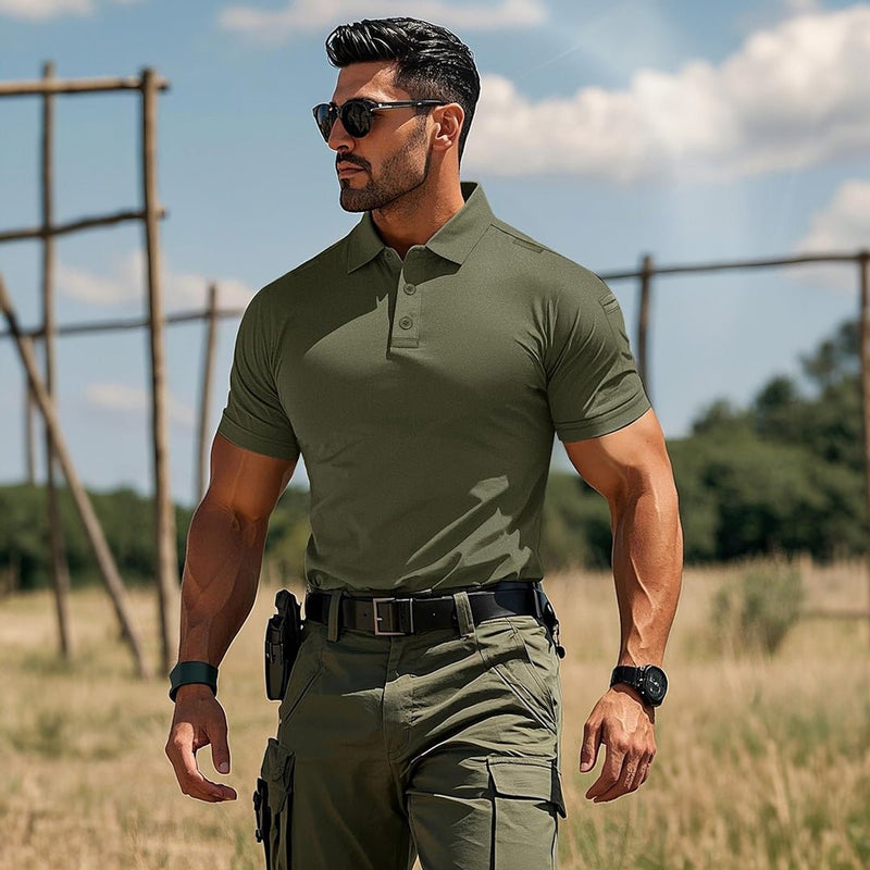 【New In】Men's Tactical Polo Shirt – UPF 50+ Quick Dry Performance