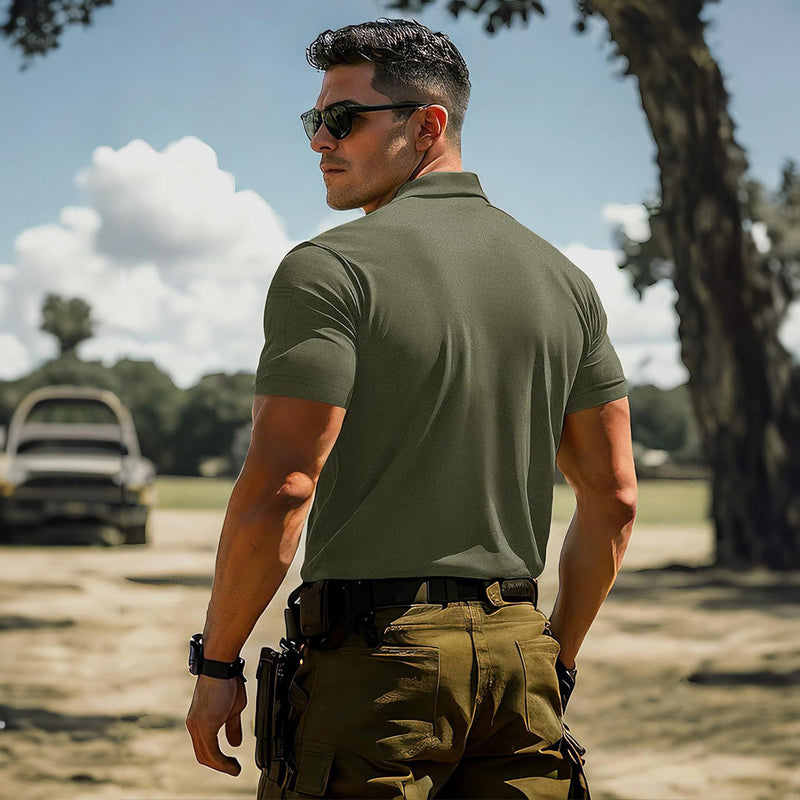 【New In】Men's Tactical Polo Shirt – UPF 50+ Quick Dry Performance