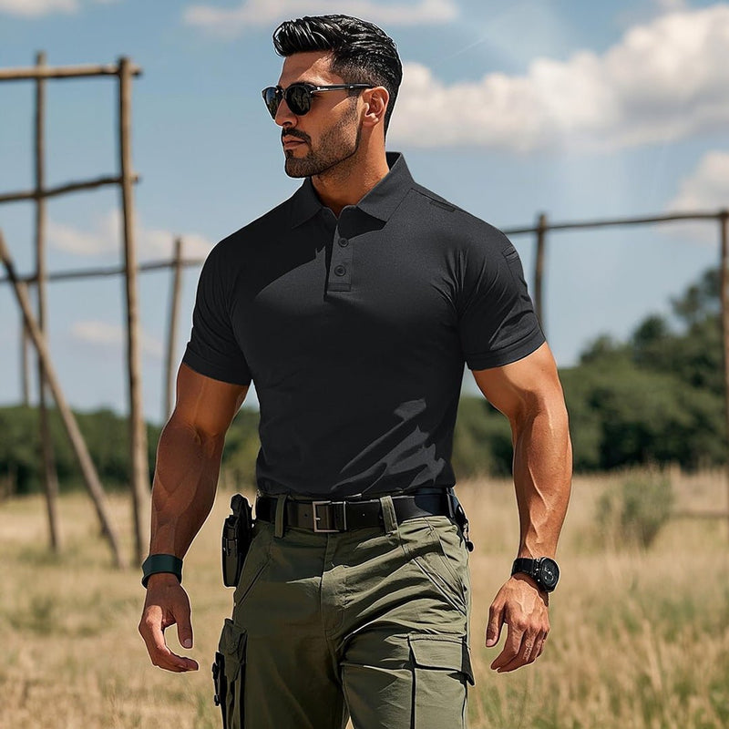 【New In】Men's Tactical Polo Shirt – UPF 50+ Quick Dry Performance
