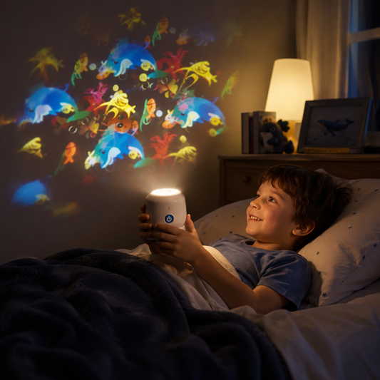 Night Light Projector – Rotating Ocean Design, Room Décor & Bedroom Ambience