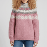 Women's Nordic-Inspired Winter Knit Pullover