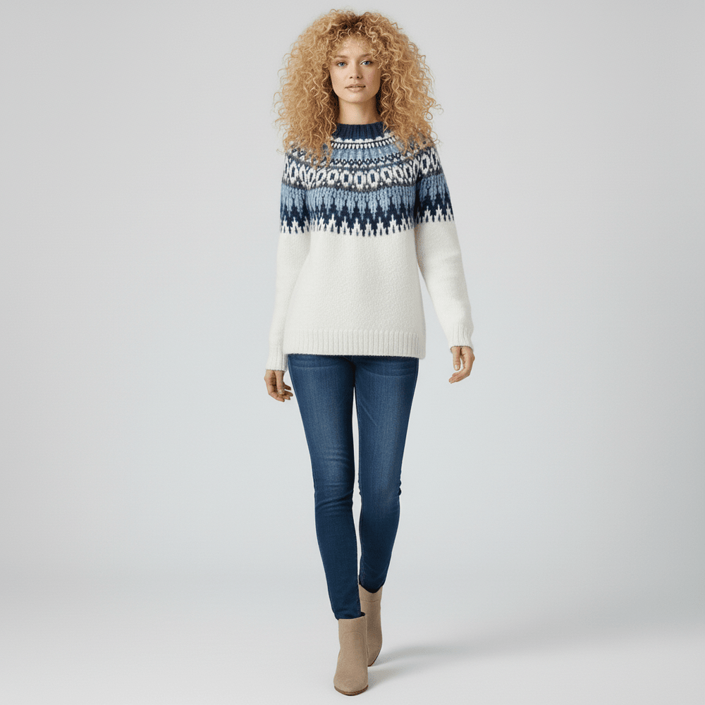 Women's Nordic-Inspired Winter Knit Pullover