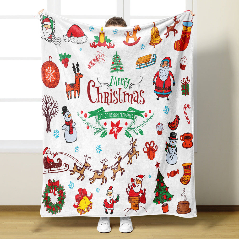Christmas Throw Blanket – Soft Festive Fleece Blanket