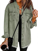 Roxane™ Klassische Jeansjacke für Damen – Zeitlose Alltagsjacke im Vintage-Stil, Perfekt für jeden Anlass