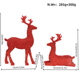 Elegant Reindeer Christmas Decoration – Pair of Decorative Deer Figures