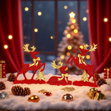 Luxurious Reindeer Sculpture – Elegant Christmas Decorative Figure