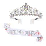 Women's Festive Crown with Elegant Sash Kalsten