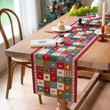 Festive Christmas Table Runner – Plaid, Snowman or Red Bauble, 14 x 55 in