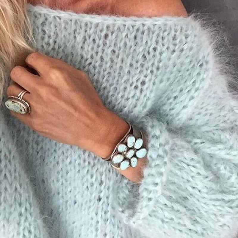 Oversized Crocheted Ladies Sweater – Freja - 3