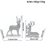 Glittering Reindeer Decorative Figure – Sparkling Christmas Deer