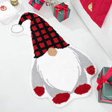 Christmas Plush Mat with Santa Motif – Soft Festive Rug