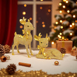 Luxurious Reindeer Sculpture – Elegant Christmas Decorative Figure