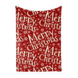 Plush Fleece Christmas Blanket – Festive Holiday Print, 120 x 150 cm