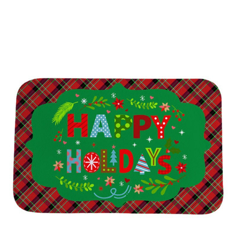 Christmas Decorative Bath Mat – Festive Non-Slip Bathroom Rug