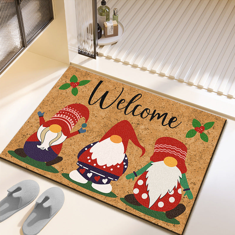 Festive Christmas Bath Mat – Soft Non-Slip Holiday Bathroom Rug