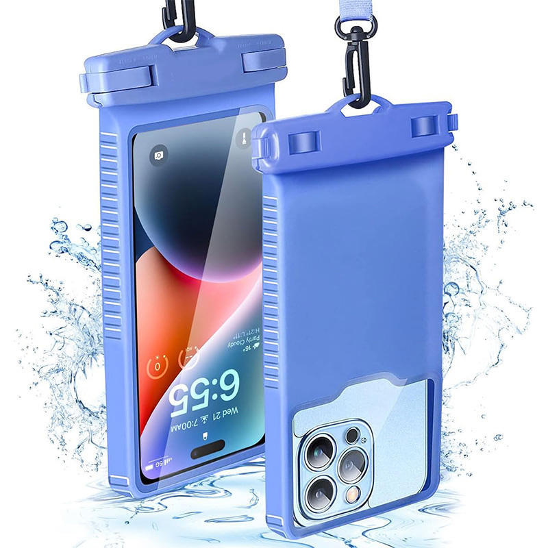 Waterproof Phone Case – Clear Touch Front, Adjustable Lanyard & Universal Fit
