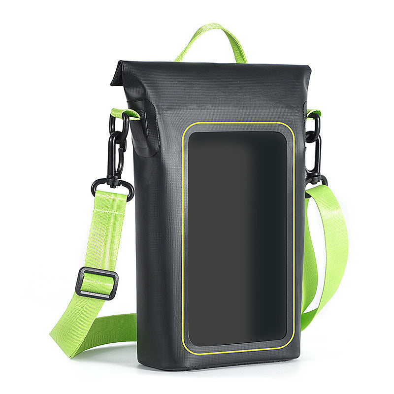 Waterproof Dry Bag – Clear Front Pocket, Adjustable Shoulder Strap & Roomy Main