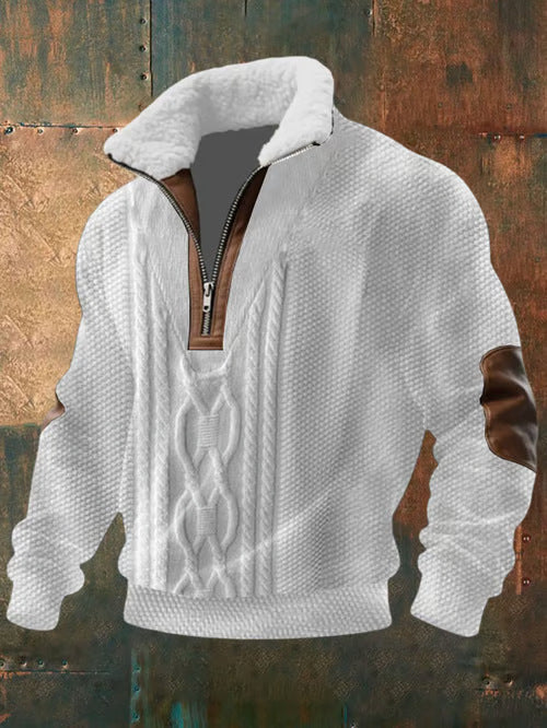 Enhanced Product Title: "Karl Premium Zip-Up Jacket with Sheep Leather Lined Collar - Stylish & Comfortable Outerwear" 

This title includes keywords that potential customers might search for while maintaining clarity and appeal.