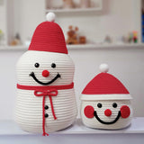 Decorative Santa Claus Storage Basket – Handcrafted Christmas Basket