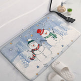 Christmas Soft Bathroom Mat – Santa Claus Non-Slip Bath Rug