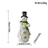 Decorative Snowman Sculpture – Festive Winter Figurine