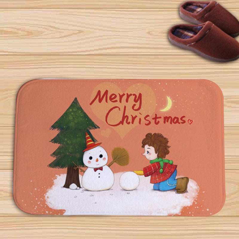 Christmas Decorative Bath Mat – Festive Non-Slip Bathroom Rug