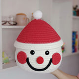 Decorative Santa Claus Storage Basket – Handcrafted Christmas Basket