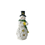 Decorative Snowman Sculpture – Festive Winter Figurine