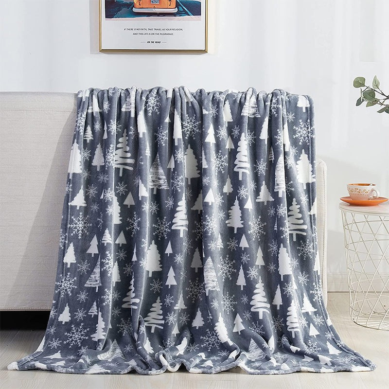 Festive Plush Christmas Throw Blanket – 4 Designs, 4 Sizes