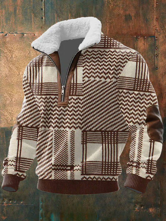 Zip-Up Jacket – Shearling-Lined Collar