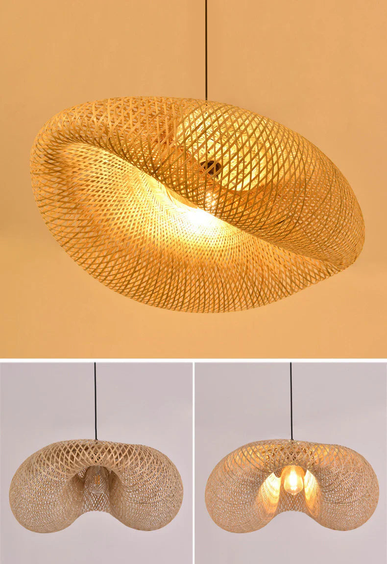 Optimized Product Title: "Handgefertigte Bambus-Hängeleuchte – Natürliche, Warmweiße Beleuchtung mit Stil" 

This title emphasizes craftsmanship, the warm light feature, and the stylish aspect of the product, making it more appealing for search queries.