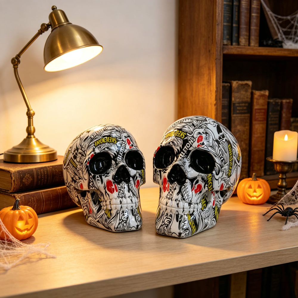Decorative Skull - Halloween Mantel Accent