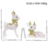 Luxurious Reindeer Sculpture – Elegant Christmas Decorative Figure