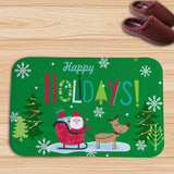 Christmas Decorative Bath Mat – Festive Non-Slip Bathroom Rug