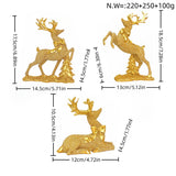 Luxurious Reindeer Sculpture – Elegant Christmas Decorative Figure