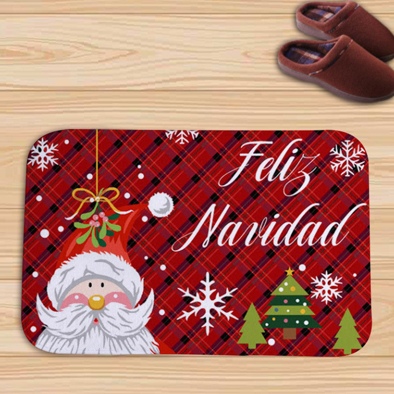 Christmas Decorative Bath Mat – Festive Non-Slip Bathroom Rug