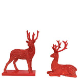 Glittering Reindeer Decorative Figure – Sparkling Christmas Deer