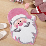 Christmas Plush Mat with Santa Motif – Soft Festive Rug