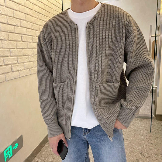 Seth Men's Fine Knit Sweater with Zip - Stylish & Comfortable Pullover for Casual Wear