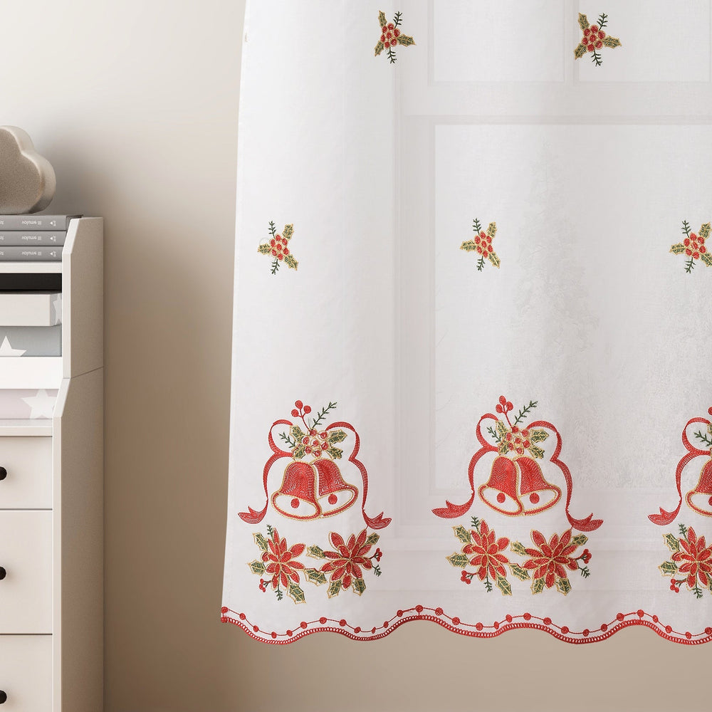 Festive Christmas Window Curtains – Decorative Holiday Curtain Panels
