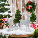 Elegant Reindeer Christmas Decoration – Pair of Decorative Deer Figures