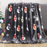 Festive Plush Christmas Throw Blanket – 4 Designs, 4 Sizes